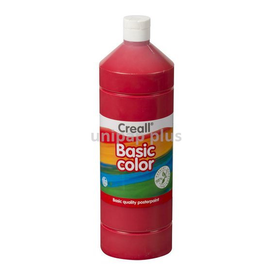 barva temperová Creall 1000 ml červená světlá