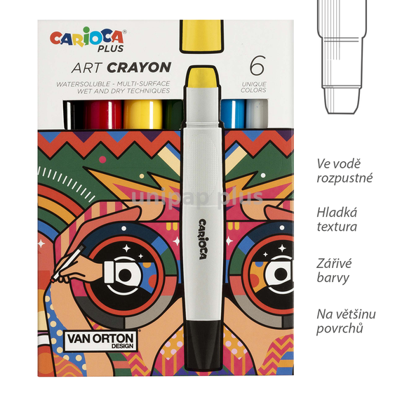 voskovky Carioca Plus Art, box 6 ks