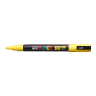 popisovač Uni Posca PC-3M akrylový - tenký hrot 0,9-1,3 mm žlutý (2)
