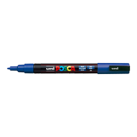 popisovač Uni Posca PC-3M akrylový - tenký hrot 0,9-1,3 mm modrý (33)