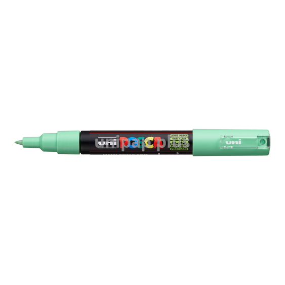 popisovač Uni Posca PC-1M akrylový - extra tenký hrot 0,7-1 mm světle zelený (5)