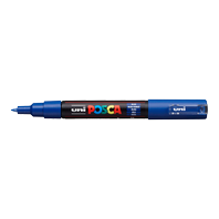 popisovač Uni Posca PC-1M akrylový - extra tenký hrot 0,7-1 mm modrý (33)