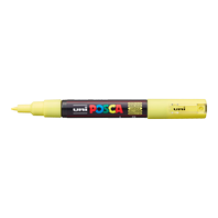 popisovač Uni Posca PC-1M akrylový - extra tenký hrot 0,7-1 mm pastelově žlutý (P2)