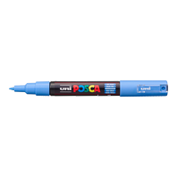 popisovač Uni Posca PC-1M akrylový - extra tenký hrot 0,7-1 mm nebesky modrý (48)