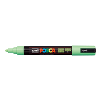 popisovač Uni Posca PC-5M akrylový - kulatý střední hrot 1,8-2,5 mm světle zelený (5)