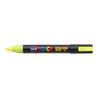 popisovač Uni Posca PC-5M akrylový - kulatý střední hrot 1,8-2,5 mm fluo žlutý (F2)