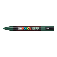 popisovač Uni Posca PC-5M akrylový - kulatý střední hrot 1,8-2,5 mm anglický zelený (83)