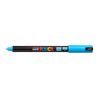 popisovač Uni Posca PC-1MR akrylový - ultra tenký hrot 0,7 mm světle modrý (8)