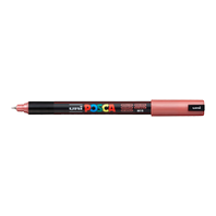 popisovač Uni Posca PC-1MR akrylový - ultra tenký hrot 0,7 mm červený metalický (M15)