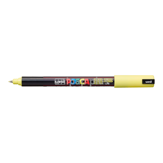 popisovač Uni Posca PC-1MR akrylový - ultra tenký hrot 0,7 mm pastelově žlutý (P2)