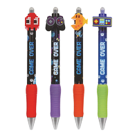 gumovatelné pero Colorino s gripem Game over