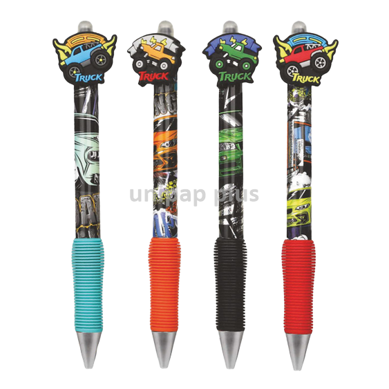 gumovatelné pero Colorino s gripem Auta