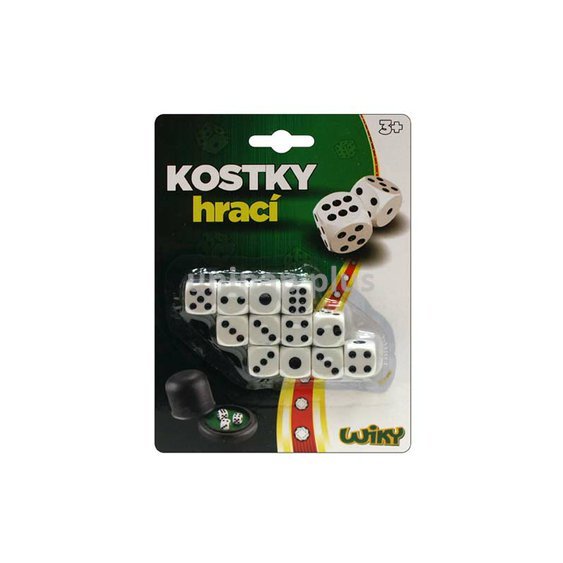 hrací kostky 1,5 cm 12 ks