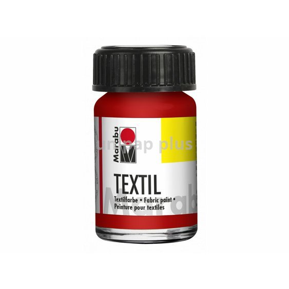 barva Marabu textil 232 červená 15 ml