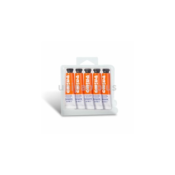 barva temperová Primo, tuba 12 ml oranžová