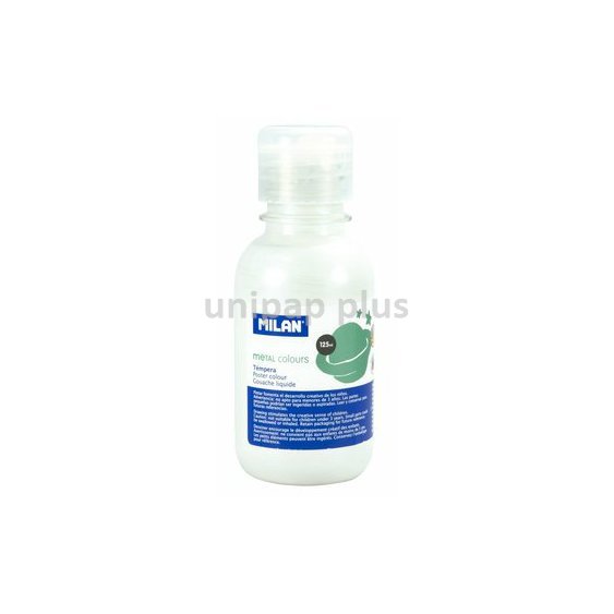 barva temperová Milan 125 ml metalická bílá 033410