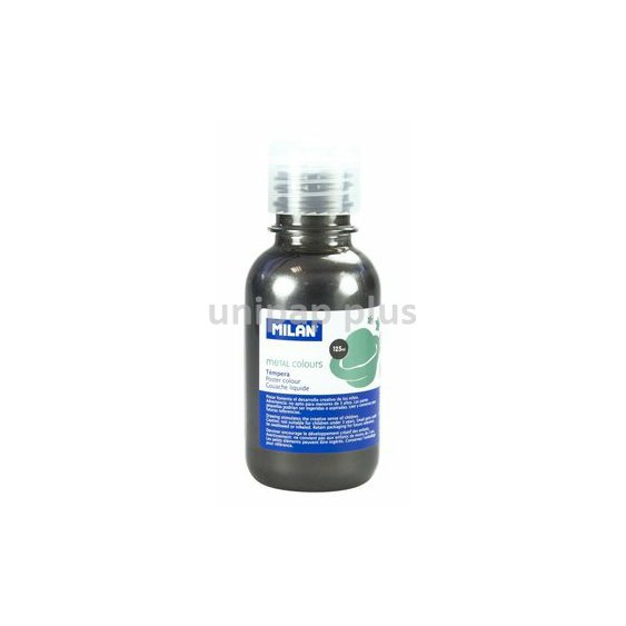 barva temperová Milan 125 ml metalická černá 033480
