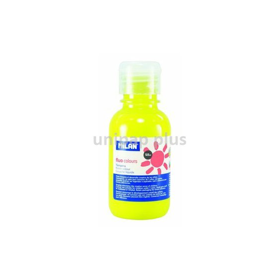 barva temperová Milan 125 ml fluo žlutá 034421