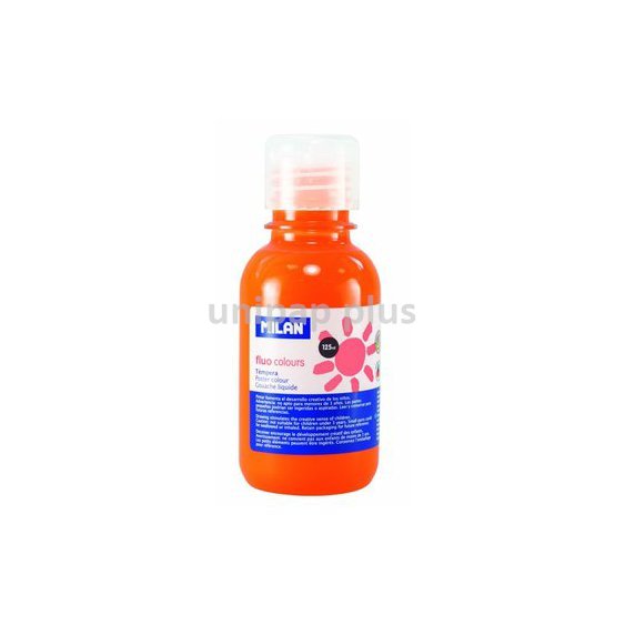 barva temperová Milan 125 ml fluo oranž 034425