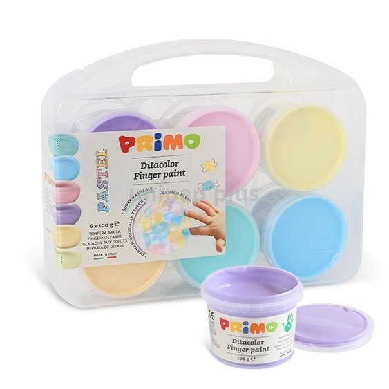 prstové barvy Primo Pastel sada 6x100 g
