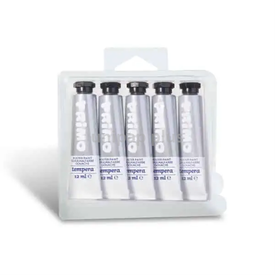 barva temperová Primo, tuba 12 ml stříbrná
