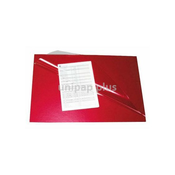 podložka na stůl 67 x 44 cm s průhlednou deskou vínová