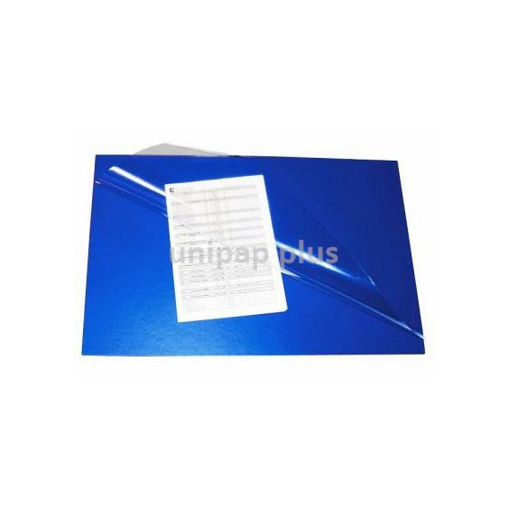 podložka na stůl 67 x 44 cm s průhlednou deskou modrá
