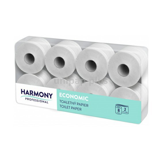 toaletní papír Harmony Professional 2 vrstvý recykl 8 x 250 útržků