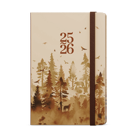 diář týdenní 18měsíční - Lungo - B6 - Les