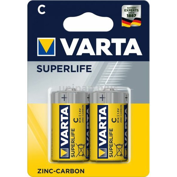 baterie Varta Superlife malé mono 2 ks