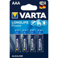 baterie Varta Longlife Power mikrotužka AAA alkalická 4 ks