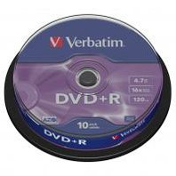 DVD+R 4,7 GB Verbatim 10 ks spindl