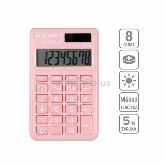 kalkulačka Donau kapesní 8 míst meruňková