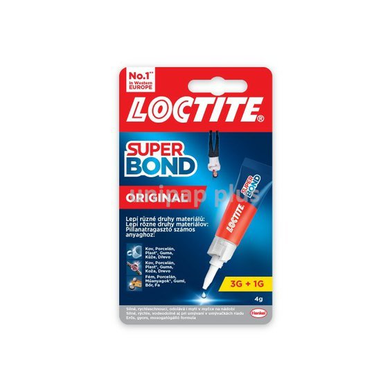 lepidlo sekundové Loctite Super Bond Original tekuté 3+1 g