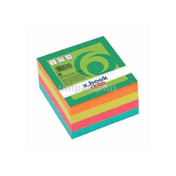blok kostka 8 x 8 x 3 cm lepená barevná Herlitz