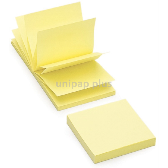 bloček samolepící 75 x 75 mm cik-cak 100 listů žlutý