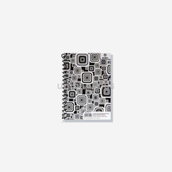 blok A6 linka Black & white boční spirála