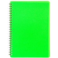 blok A5 linka Bobo plastic neon kroužkový pevné desky zelený