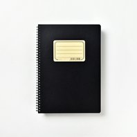 blok A4 čtvereček Retro spirála na boku