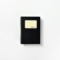 blok A5 čtvereček Retro spirála na boku