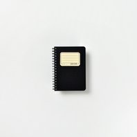 blok A6 čtvereček Retro spirála na boku