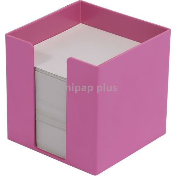 zásobník na papíry 9,5 x 9,5 x 9,5 cm recykl růžový