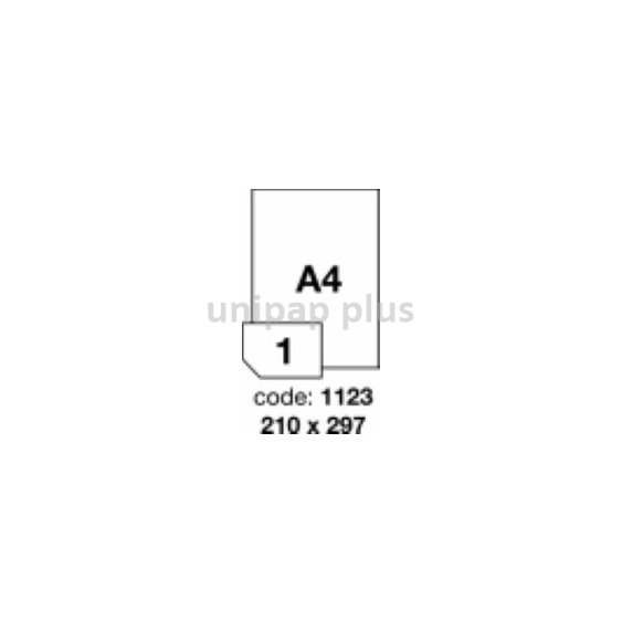 samolepící etiketa A4 R0100 bílá 210 x 297 mm 1 etiketa