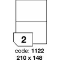 samolepící etiketa A4 R0100 bílá 210 x 148 mm 2 etikety