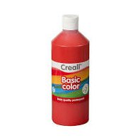 barva temperová Creall 500 ml červená