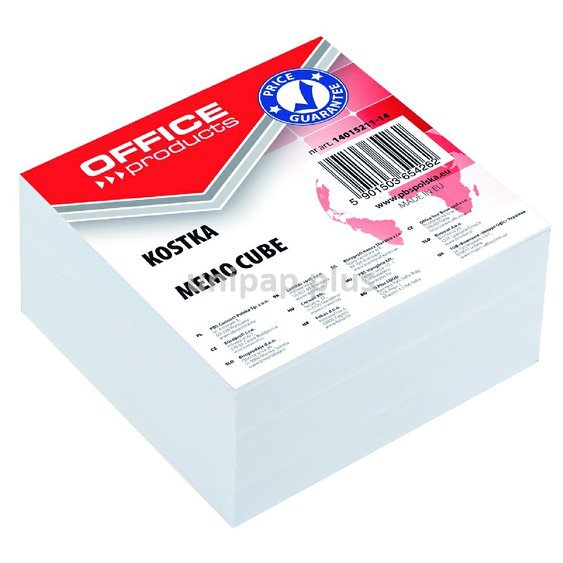 blok kostka 8,5 x 8,5 x 4 cm nelepená bílá Office Products
