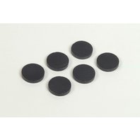 magnety 16 mm RON černé kulaté 12 ks