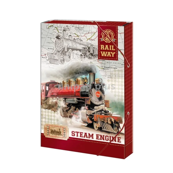 box na sešity s gumičkou A5 Train