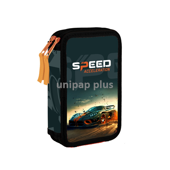 penál dvoupatrový prázdný auto