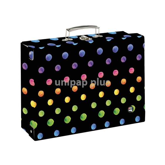 kufřík lamino hranatý A4 Oxy Go dots